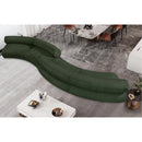  Manufacturer Color_Green -- Bale 202" Green Chenille Fabric Upholstered 4 pc Modular Sectional IMAGE 2