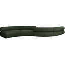  Manufacturer Color_Green -- Bale 202" Green Chenille Fabric Upholstered 4 pc Modular Sectional IMAGE 3