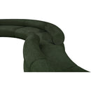  Manufacturer Color_Green -- Bale 202" Green Chenille Fabric Upholstered 4 pc Modular Sectional IMAGE 7