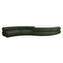  Manufacturer Color_Green -- Bale 202" Green Chenille Fabric Upholstered 4 pc Modular Sectional IMAGE 9