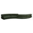 Meridian Bale Green Chenille Fabric Modular Sofa IMAGE 9