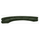  Manufacturer Color_Green -- Bale 202" Green Chenille Fabric Upholstered 5 pc Modular Sectional IMAGE 11
