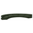 Meridian Bale Green Chenille Fabric Modular Sofa IMAGE 11