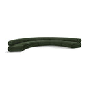  Manufacturer Color_Green -- Bale 202" Green Chenille Fabric Upholstered 5 pc Modular Sectional IMAGE 1