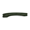 Meridian Bale Green Chenille Fabric Modular Sofa IMAGE 1
