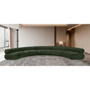  Manufacturer Color_Green -- Bale 202" Green Chenille Fabric Upholstered 5 pc Modular Sectional IMAGE 2