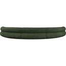 Meridian Bale Green Chenille Fabric Modular Sofa IMAGE 3