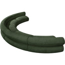  Manufacturer Color_Green -- Bale 202" Green Chenille Fabric Upholstered 5 pc Modular Sectional IMAGE 6