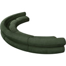 Meridian Bale Green Chenille Fabric Modular Sofa IMAGE 6