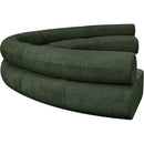  Manufacturer Color_Green -- Bale 202" Green Chenille Fabric Upholstered 5 pc Modular Sectional IMAGE 7