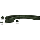  Manufacturer Color_Green -- Bale 202" Green Chenille Fabric Upholstered 6 pc Modular Sectional IMAGE 12