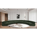  Manufacturer Color_Green -- Bale 202" Green Chenille Fabric Upholstered 6 pc Modular Sectional IMAGE 2