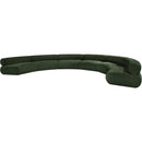  Manufacturer Color_Green -- Bale 202" Green Chenille Fabric Upholstered 6 pc Modular Sectional IMAGE 4