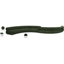 Meridian Bale Green Chenille Fabric Modular Sofa IMAGE 12