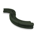  Manufacturer Color_Green -- Bale 280" Green Chenille Fabric Upholstered 6 pc Modular Sectional IMAGE 1
