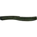 Meridian Bale Green Chenille Fabric Modular Sofa IMAGE 3