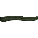 Meridian Bale Green Chenille Fabric Modular Sofa IMAGE 4