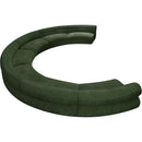  Manufacturer Color_Green -- Bale 202" Green Chenille Fabric Upholstered 7 pc Modular Sectional IMAGE 6