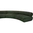 Meridian Bale Green Chenille Fabric Modular Sofa IMAGE 8