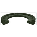 Meridian Bale Green Chenille Fabric Modular Sofa IMAGE 12