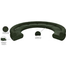  Manufacturer Color_Green -- Bale 202" Green Chenille Fabric Upholstered 8 pc Modular Sectional IMAGE 13