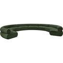 Meridian Bale Green Chenille Fabric Modular Sofa IMAGE 4