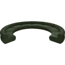  Manufacturer Color_Green -- Bale 202" Green Chenille Fabric Upholstered 8 pc Modular Sectional IMAGE 5