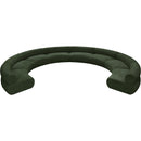 Meridian Bale Green Chenille Fabric Modular Sofa IMAGE 5