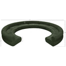  Manufacturer Color_Green -- Bale 202" Green Chenille Fabric Upholstered 9 pc Modular Sectional IMAGE 12