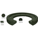  Manufacturer Color_Green -- Bale 202" Green Chenille Fabric Upholstered 9 pc Modular Sectional IMAGE 13