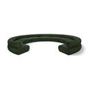 Meridian Bale Green Chenille Fabric Modular Sofa IMAGE 1
