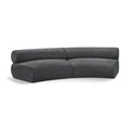  Manufacturer Color_Grey -- Bale 108" Grey Chenille Fabric Upholstered 2 pc Modular Sectional IMAGE 1