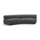 Meridian Bale Grey Chenille Fabric Modular Sofa IMAGE 1