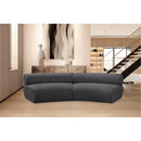  Manufacturer Color_Grey -- Bale 108" Grey Chenille Fabric Upholstered 2 pc Modular Sectional IMAGE 2