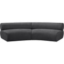  Manufacturer Color_Grey -- Bale 108" Grey Chenille Fabric Upholstered 2 pc Modular Sectional IMAGE 4