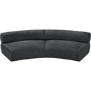 Meridian Bale Grey Chenille Fabric Modular Sofa IMAGE 5