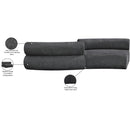  Manufacturer Color_Grey -- Bale 108" Grey Chenille Fabric Upholstered 2 pc Modular Sectional IMAGE 11