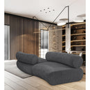  Manufacturer Color_Grey -- Bale 108" Grey Chenille Fabric Upholstered 2 pc Modular Sectional IMAGE 2