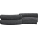  Manufacturer Color_Grey -- Bale 108" Grey Chenille Fabric Upholstered 2 pc Modular Sectional IMAGE 3