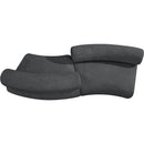  Manufacturer Color_Grey -- Bale 108" Grey Chenille Fabric Upholstered 2 pc Modular Sectional IMAGE 4