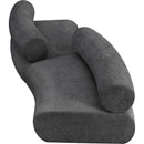 Meridian Bale Grey Chenille Fabric Modular Sofa IMAGE 6