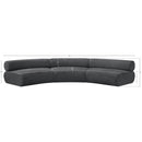  Manufacturer Color_Grey -- Bale 152" Grey Chenille Fabric Upholstered 3 pc Modular Sectional IMAGE 12