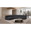  Manufacturer Color_Grey -- Bale 152" Grey Chenille Fabric Upholstered 3 pc Modular Sectional IMAGE 2