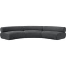  Manufacturer Color_Grey -- Bale 152" Grey Chenille Fabric Upholstered 3 pc Modular Sectional IMAGE 4
