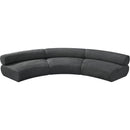  Manufacturer Color_Grey -- Bale 152" Grey Chenille Fabric Upholstered 3 pc Modular Sectional IMAGE 5