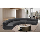  Manufacturer Color_Grey -- Bale 183" Grey Chenille Fabric Upholstered 4 pc Modular Sectional IMAGE 2