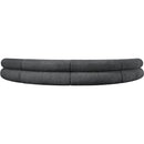  Manufacturer Color_Grey -- Bale 183" Grey Chenille Fabric Upholstered 4 pc Modular Sectional IMAGE 3