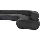  Manufacturer Color_Grey -- Bale 183" Grey Chenille Fabric Upholstered 4 pc Modular Sectional IMAGE 8
