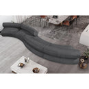  Manufacturer Color_Grey -- Bale 202" Grey Chenille Fabric Upholstered 4 pc Modular Sectional IMAGE 2