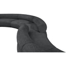  Manufacturer Color_Grey -- Bale 202" Grey Chenille Fabric Upholstered 4 pc Modular Sectional IMAGE 7